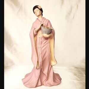 Wedgwood "Pearls of the Orient Blossom" Figurine – Hand-Painted  9"